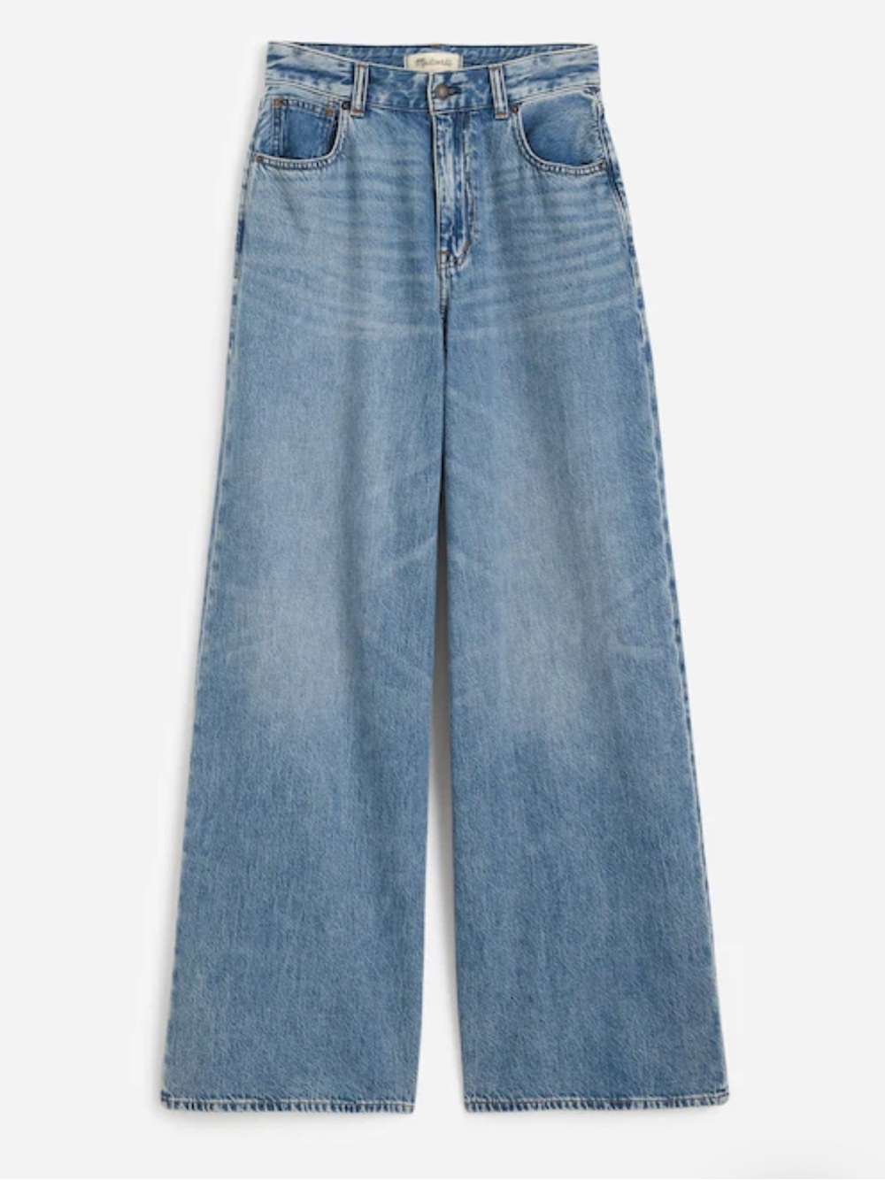 Madewell Curvy Superwide-Leg Jeans in Billings Wash: Airy Denim Edition